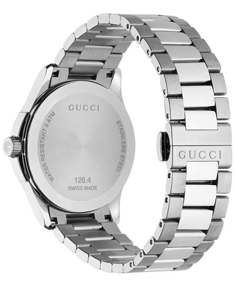 gucci unisex swiss g timeless stainless steel bracelet watch 38mm